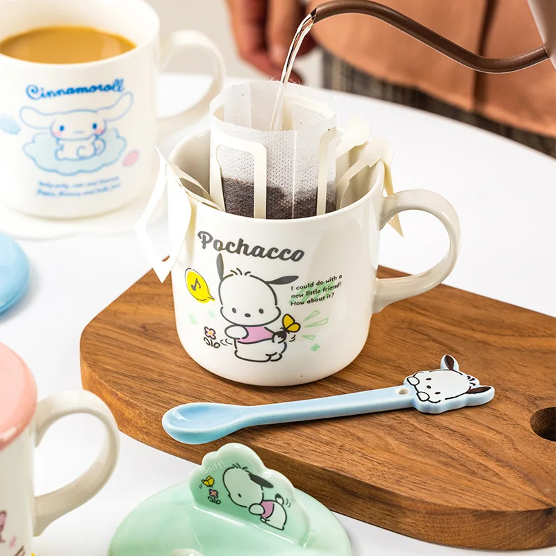 YWMX Cute Creative Mug Kuromi Melody Drinking Cup  Girl Heart Phone Holder Cup Friend Gift Wholesale