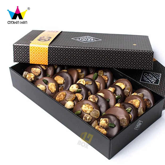  Индивидуальная Рождественская бумажная коробка Boite De Chocolate для конфет роскошные подарочные
