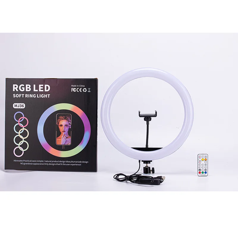 14 Inch 36cm Camera Light With One  Phone Holder Led Ring Light