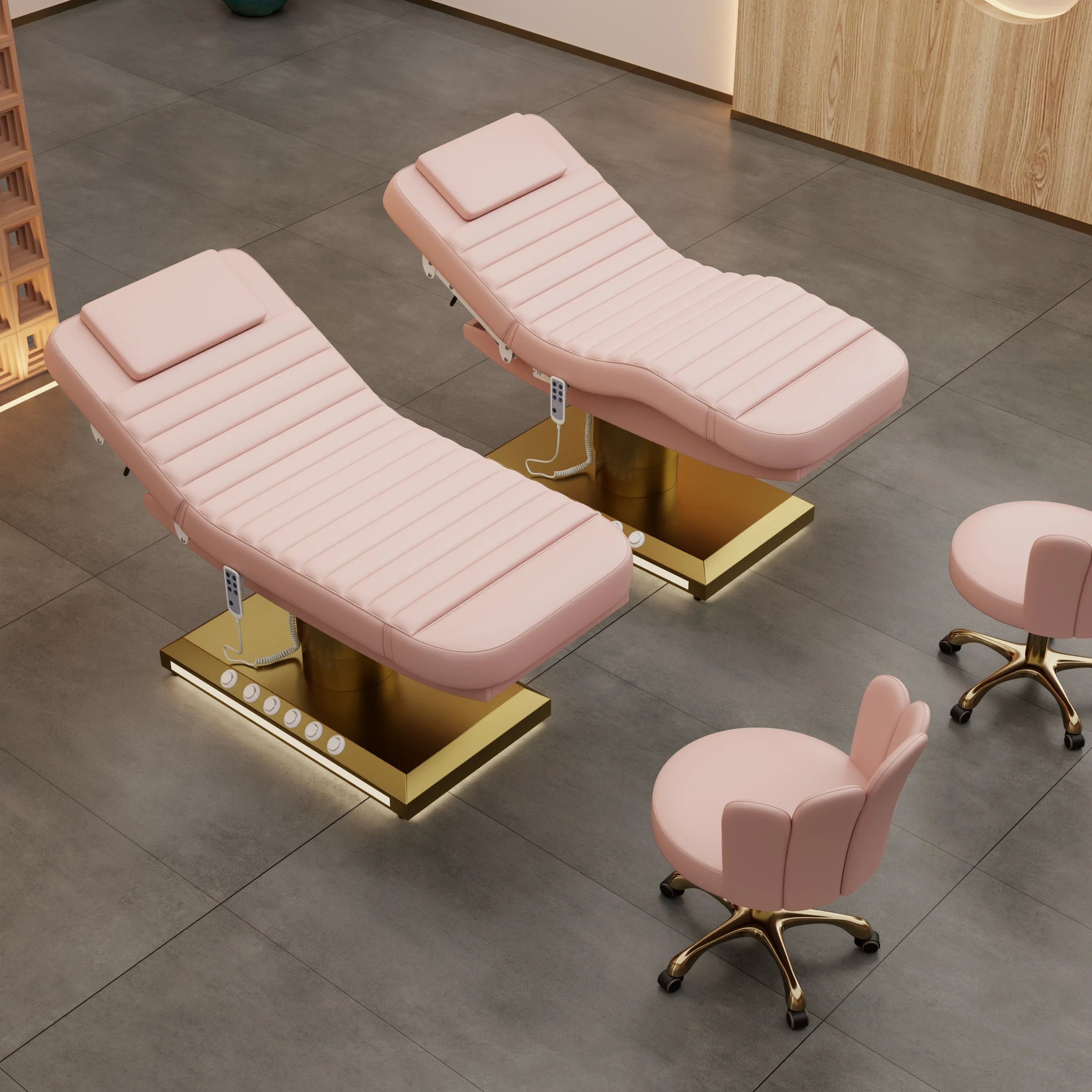 Modern Wholesale Beauty Table Luxury Salon Furniture Body Skin Care Facial Lash Beauty Spa Lash Bed