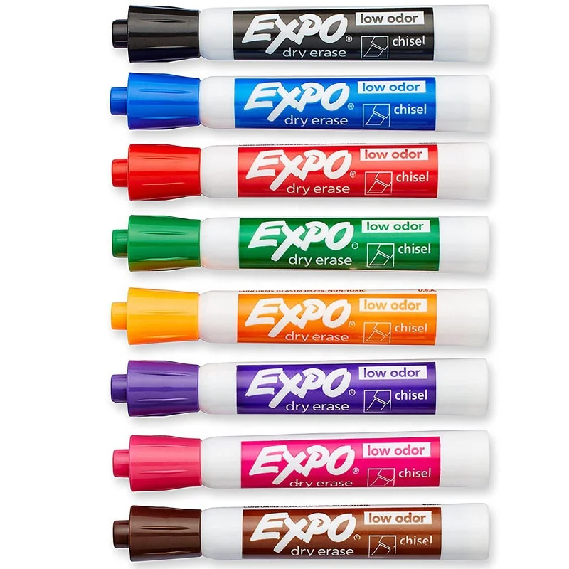 Sanford  EXPO chisel tip low odor dry erase and wet eraser  marker whiteboard marker  red  80002
