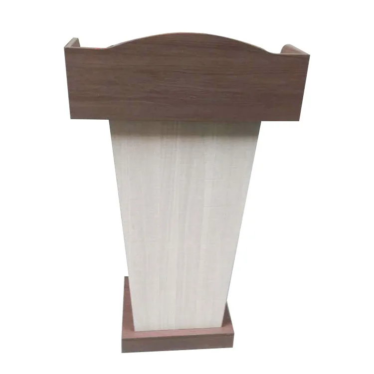 Wooden digital professional pulpit speech podium floor standing lectern column conference presentations podium
