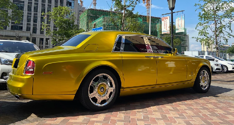 High Quality 1.52*18m Golden PVC Car Vinyl Wrap Color Changing Sticker Car Wrapping Film