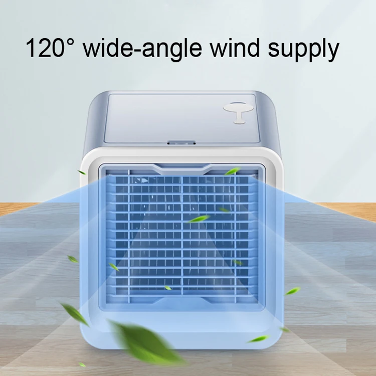 Home Office Personal Space Usb Rechargeable Portable Air Cooler With Led Breathing Light