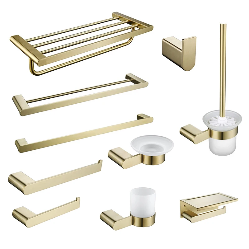 China Factory Complete 304 Stainless Steel Bathroom Accessories Hardware Sets