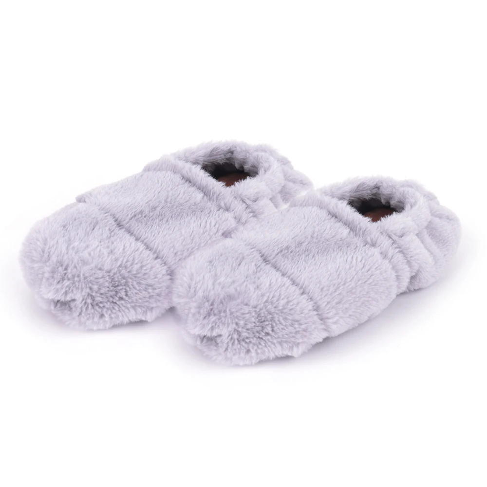Natural Flaxseeds Feet Warmers Reusable Microwavable Heating Slipper