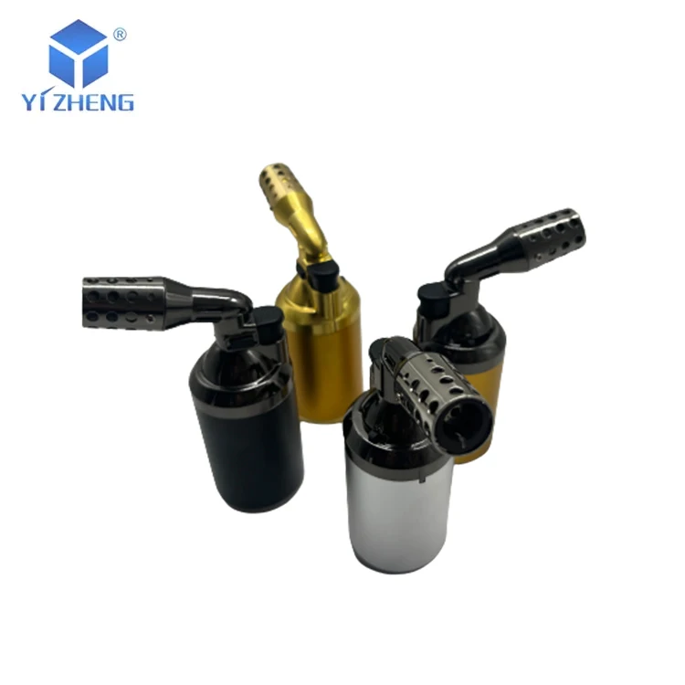 Manufacturer Luxury Chinese Blowtorch Jet Flame Refillable Wholesale Gas Cigar Lighters