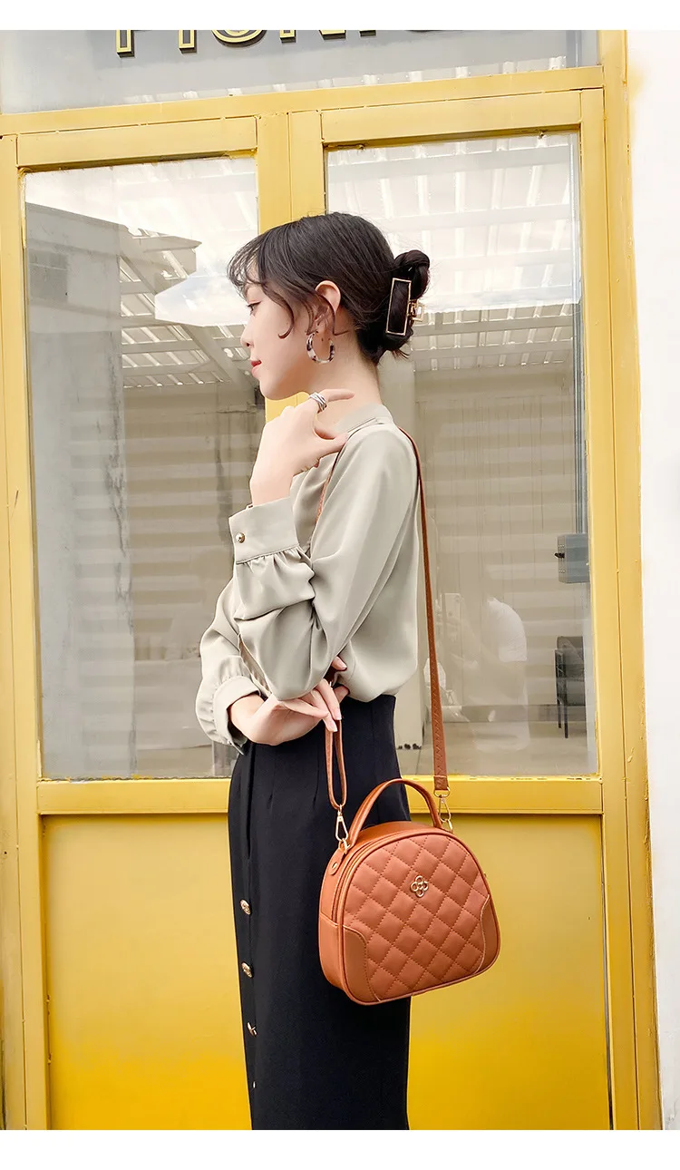 ZHUIYU 2023 High Quality PU leather ladies hand bags with zipper women wholesale sweet soft handle crossbody bag mini gift bags