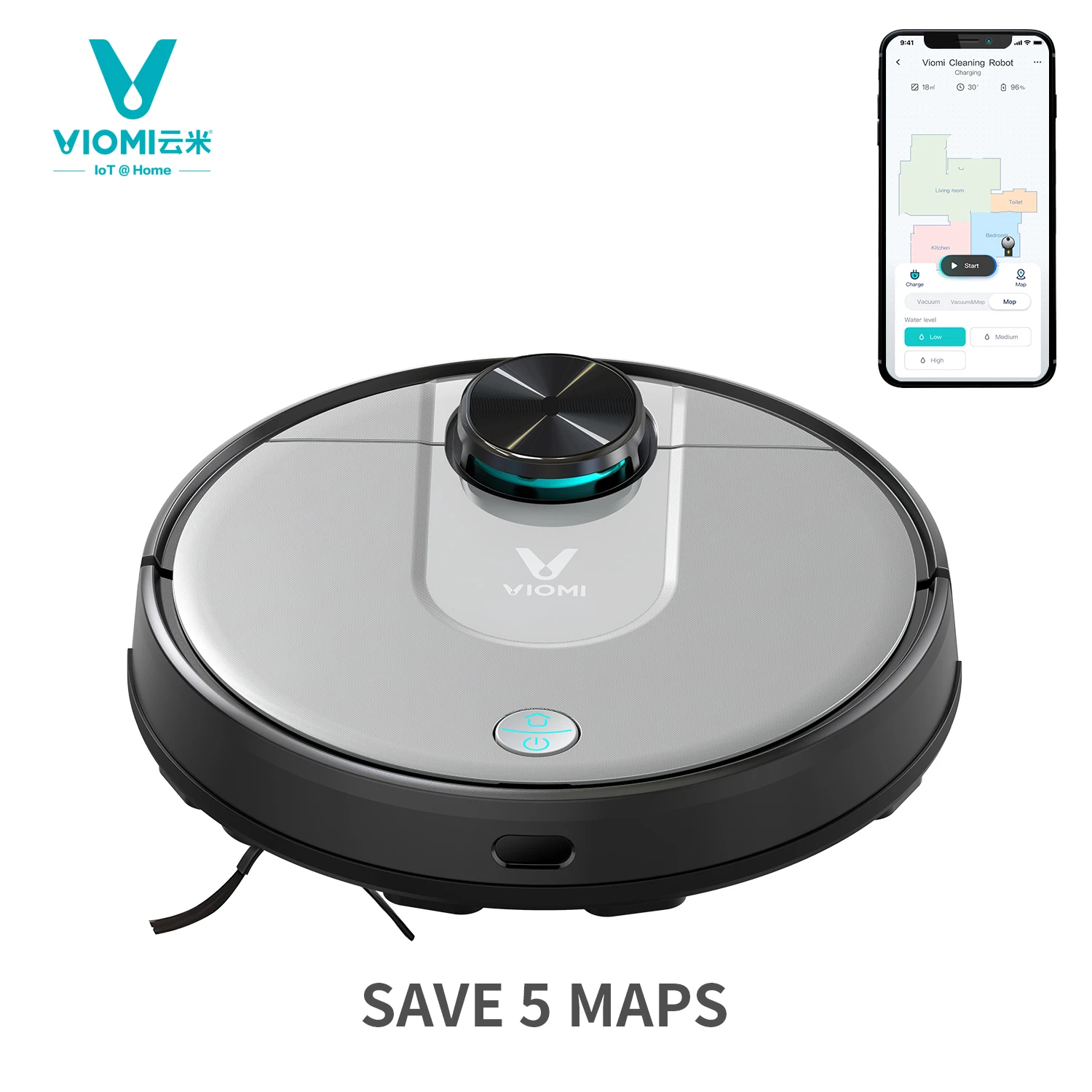 Xiomi Viomi V2 pro 2100pa 3200 мАч робот-пылесос для уборки пола