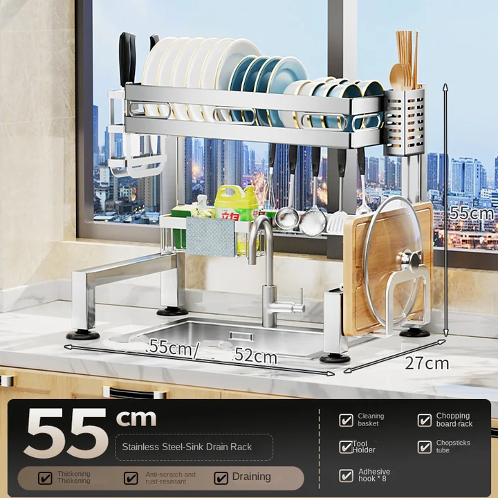 Sincere Price Dish Drainer with Utensil Holder Kitchen Items Home and Household Accessories