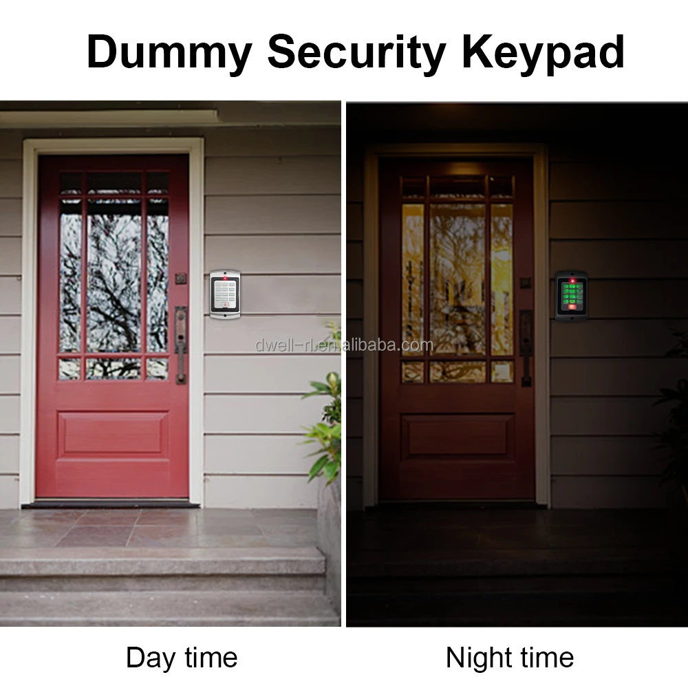 DWRL Imitation Access Control System Mock Alarm Dummy Decoy Security Keypad with Night LED Light