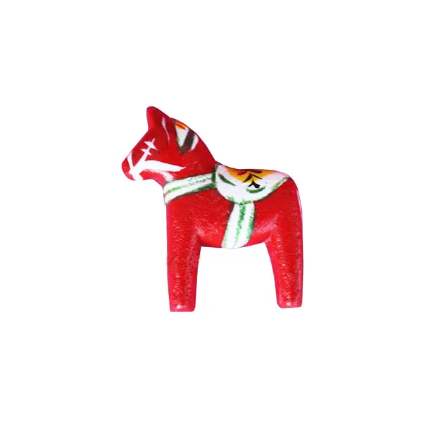 European and American handpainted wooden dala horse refrigerator stickers  magnetic stickers decorative dala horse stickers