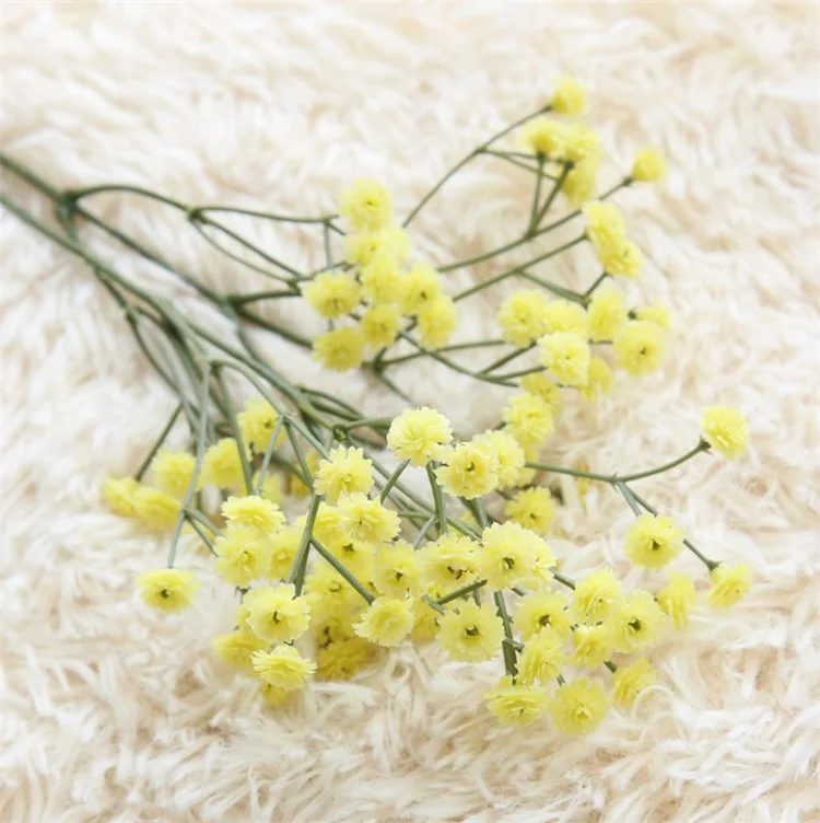 Wholesale Real Touch Plastic Glue Gypsophila Flowers Artificial Babys Breath For Home wedding Table Decoration