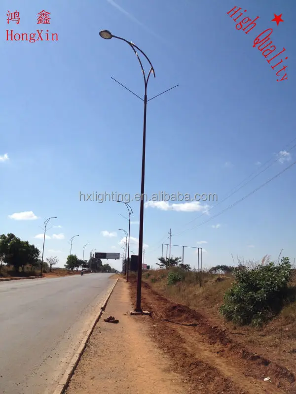 Customized Outdoor street Stainless steel lighting poles/steel column