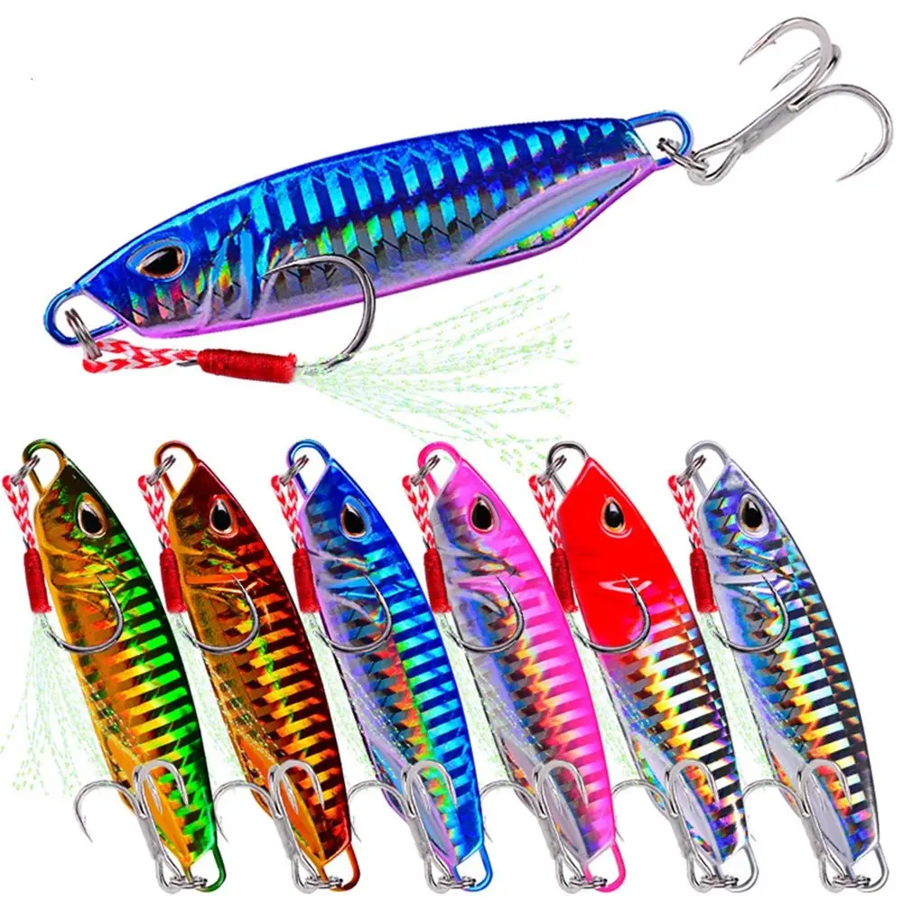 10g~50g Metal Fish Bait Japanese Fishing Jig Jigging Lure Deep Sea Fishing Lures Metal Artificial Baits