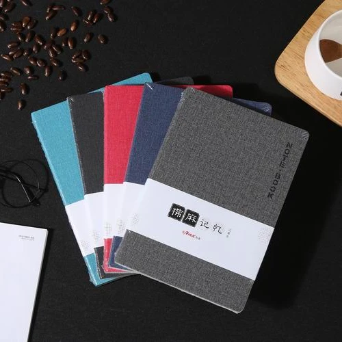 B5 light blue custom design embossed logo leather notebook journal notepad