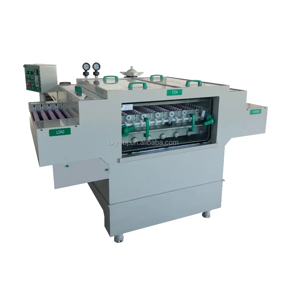 double spray photo chemical etching machine for stainless steel sign, aluminum nameplate