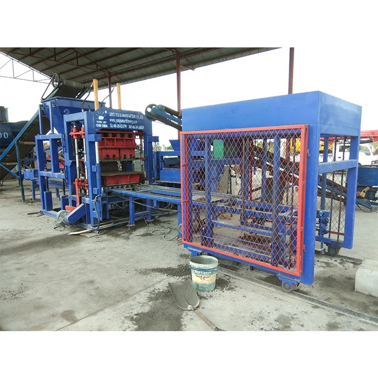 QT6-15 Automatic Concrete Block Machine Hollow Brick Making Machinery Building Blocks Using Cement Raw Material Pump Motor PLC