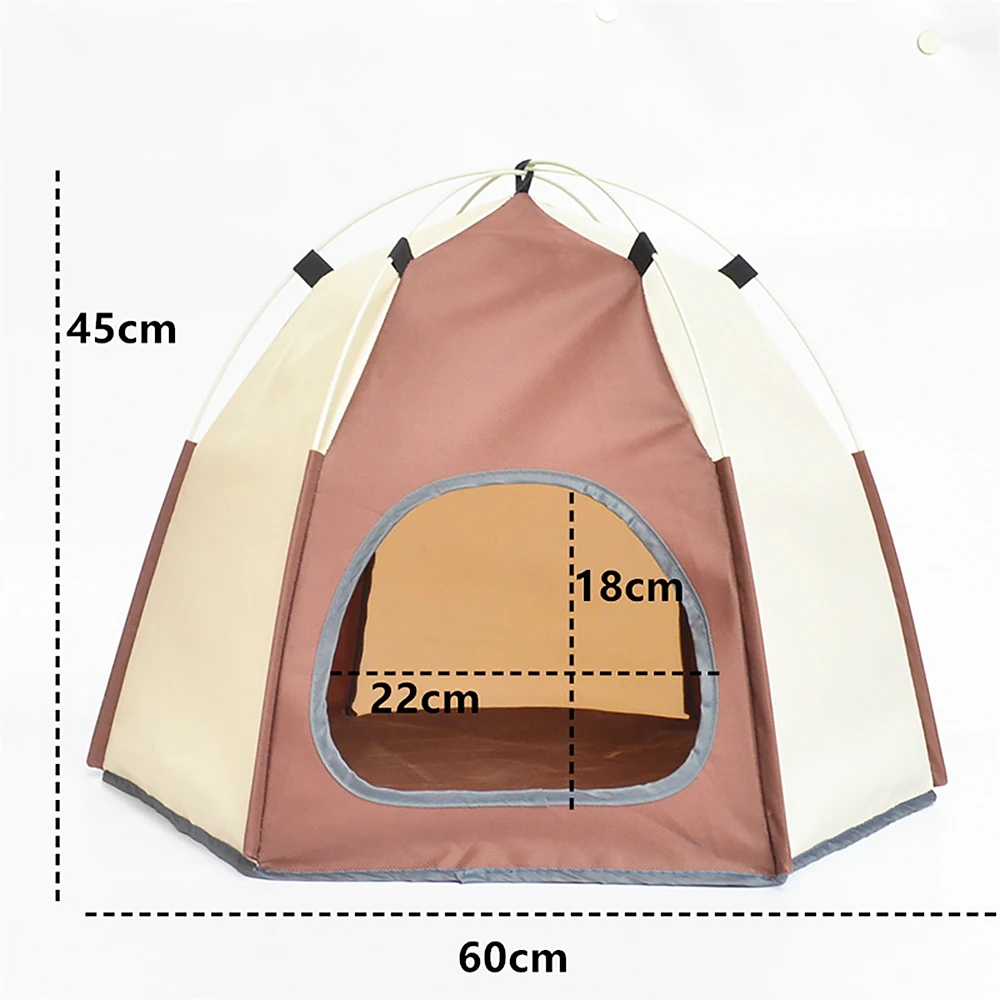 Wholesale Breathable Portable Large Pet Cat Tents Cat Tent Cave House with Non-Deformable Elastic Fiber Frame