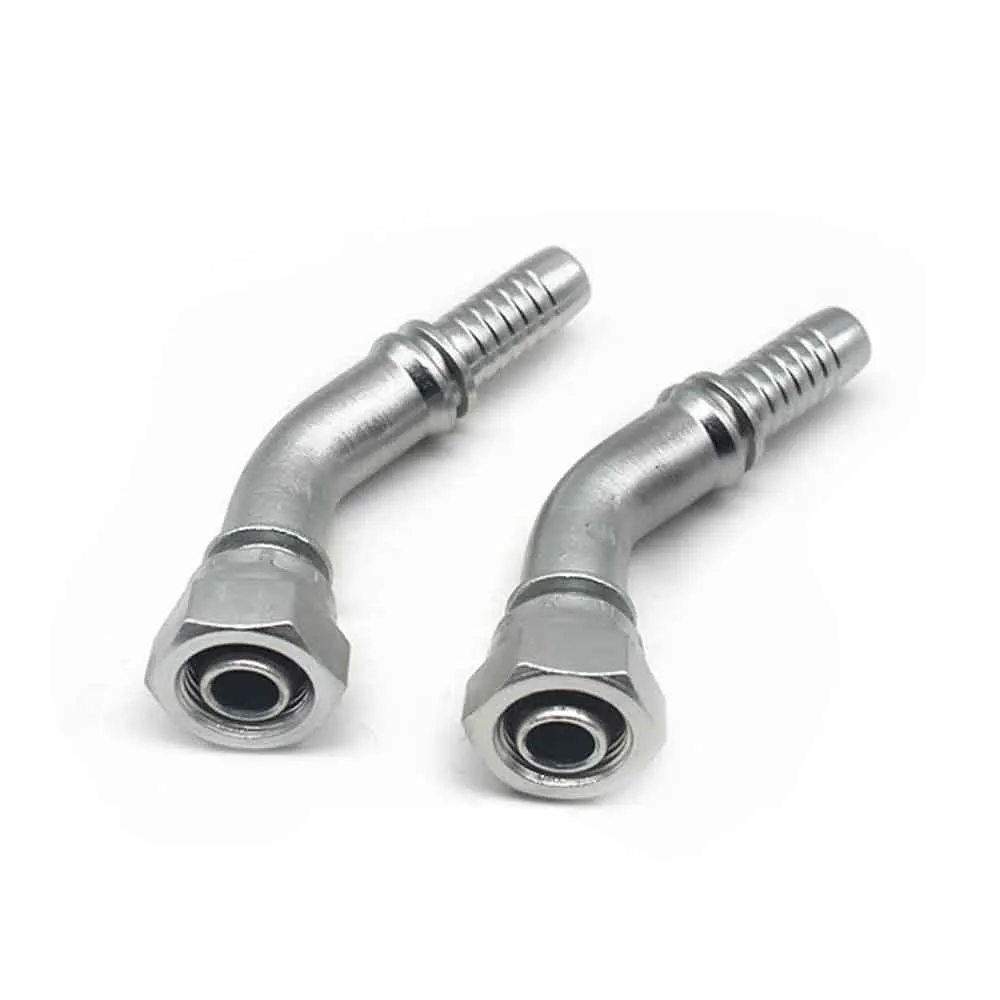 TONY Carbon Steel Elbow Hydraulic Fitting NPT BSP G Male Thread 45 Degree Hose Adapter