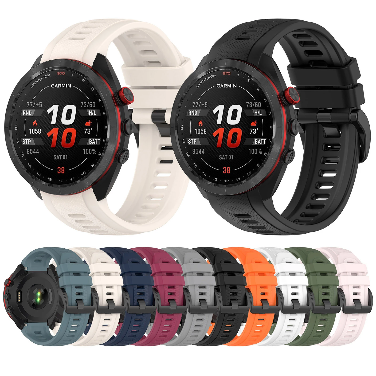 Tschick Watchband Watch Strap for Garmin Approach S70 Cover Protective Case Smart Bracelet 42MM/47MM Band approach s70