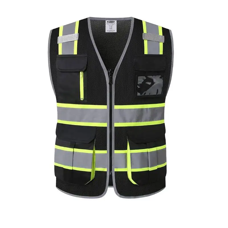 Spot Goods Strong Reflective Tape Machine Washable High Quality Construction Safety Vest For Worker Engineer Cleaner
