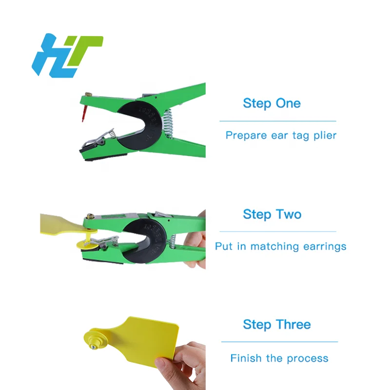 Laser Printing TPU Animal Tracking Cow Goat Cattle Sheep TPU Ear RFID Tag