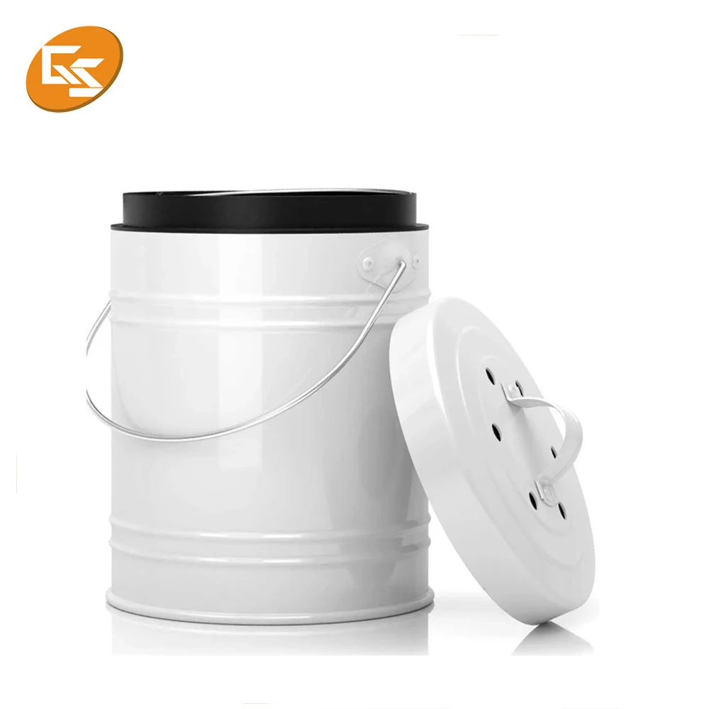 Кухонное ведро для компоста объемом 3 л/5 л с фильтрами угля