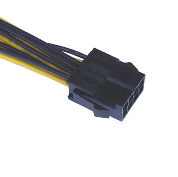 Custom 20cm 30cm18AWG EPS 12V CPU Splitter 8pin to Dual PCI E 6+2 Pin Male for Gigabyte Graphic Cards Power Supply Braided Cable