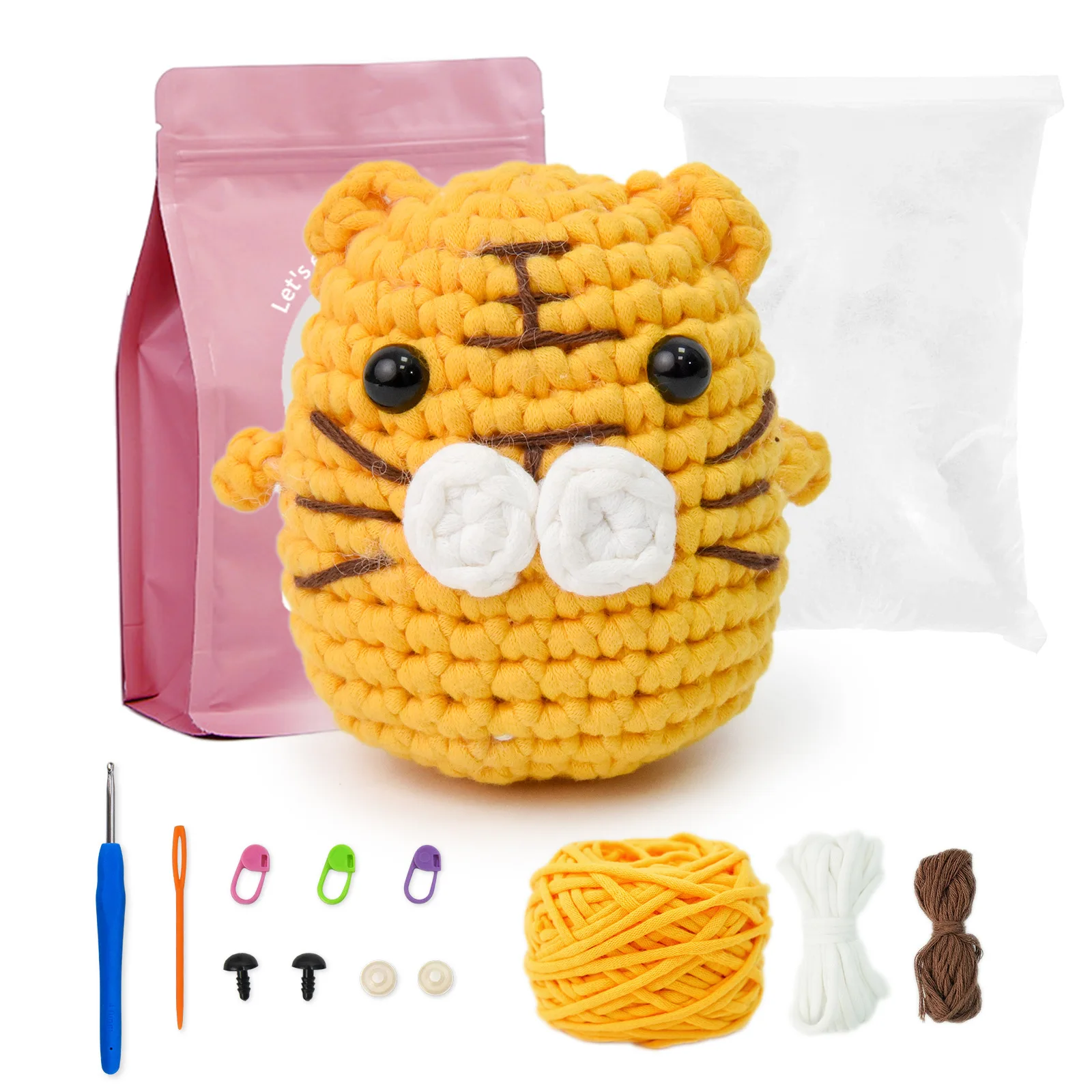 Support customization DIY animal crochet kits for beginners DIY craft needlework kit de crochet starter set