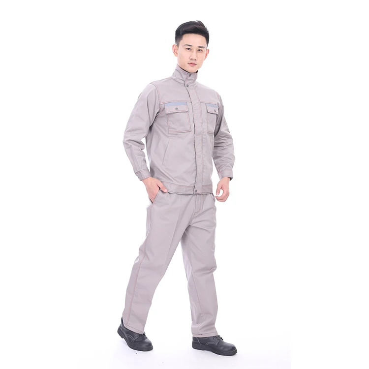 Wholesale fire resistance flame retardant clothing industrial safety clothing 100% cotton fabric