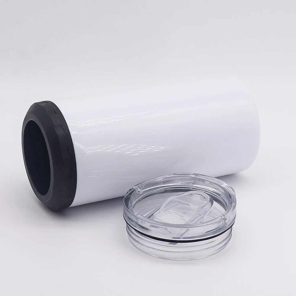 Factory Price 4 in 1 Wine Beverage Drink sublimation can cooler 16oz for keeping drinking cold us warehouse