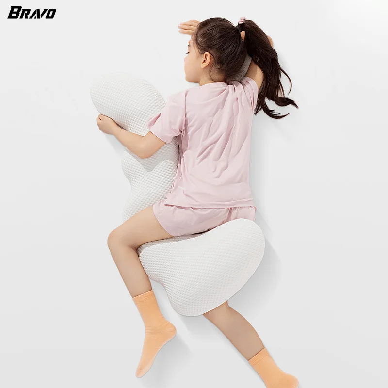 Swan Shape Kids Body Pillow Cooling with Memory Foam Filling Stomach Sleeper Long Large Full Body Pillow