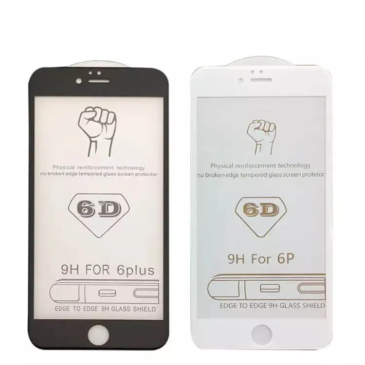 
6D 9H Full Cover Tempered Glass for iPhone 7 Plus Explosion-Proof Screen Protector for iPhone 8 Plus 