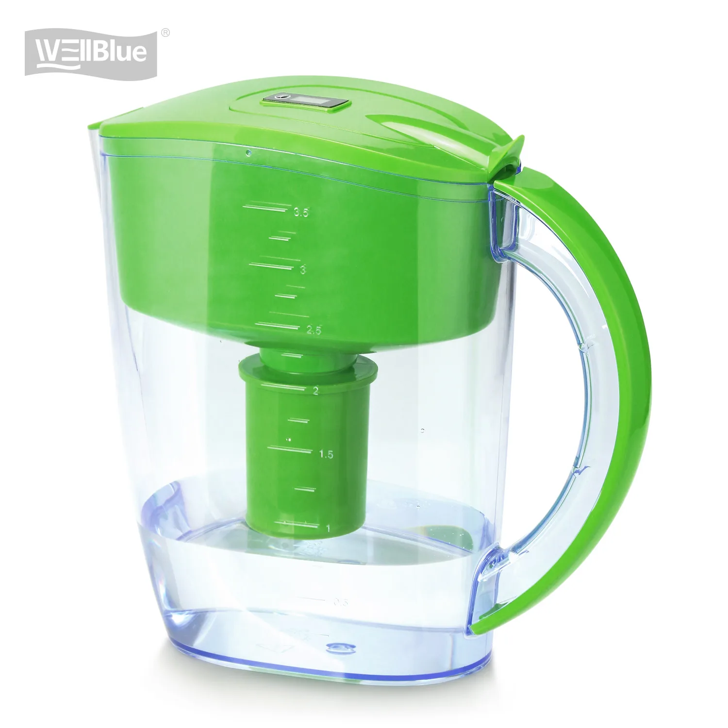 Wellblue л кувшин для щелочной воды с высоким pH и низким