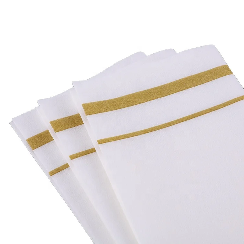 Одноразовые мягкие салфетки и впитывающие льняные бумажные полотенца для отеля