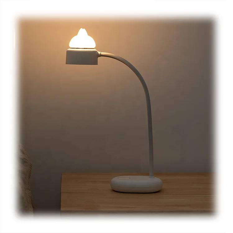 Portable Cartoon Mini Student Eye Protection Multifunction Desk Lamp Table Lamps LED Usb Office Battery with Night Light 3 Hours