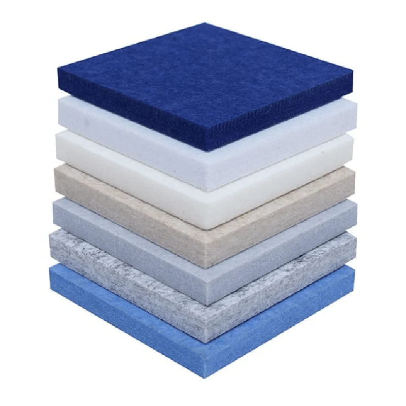 50mm Easy Installation Light Weight Sound Proof Office Solution Flame Retardant Eco Friendly Recycled Acoustic Wall Panels Sheet