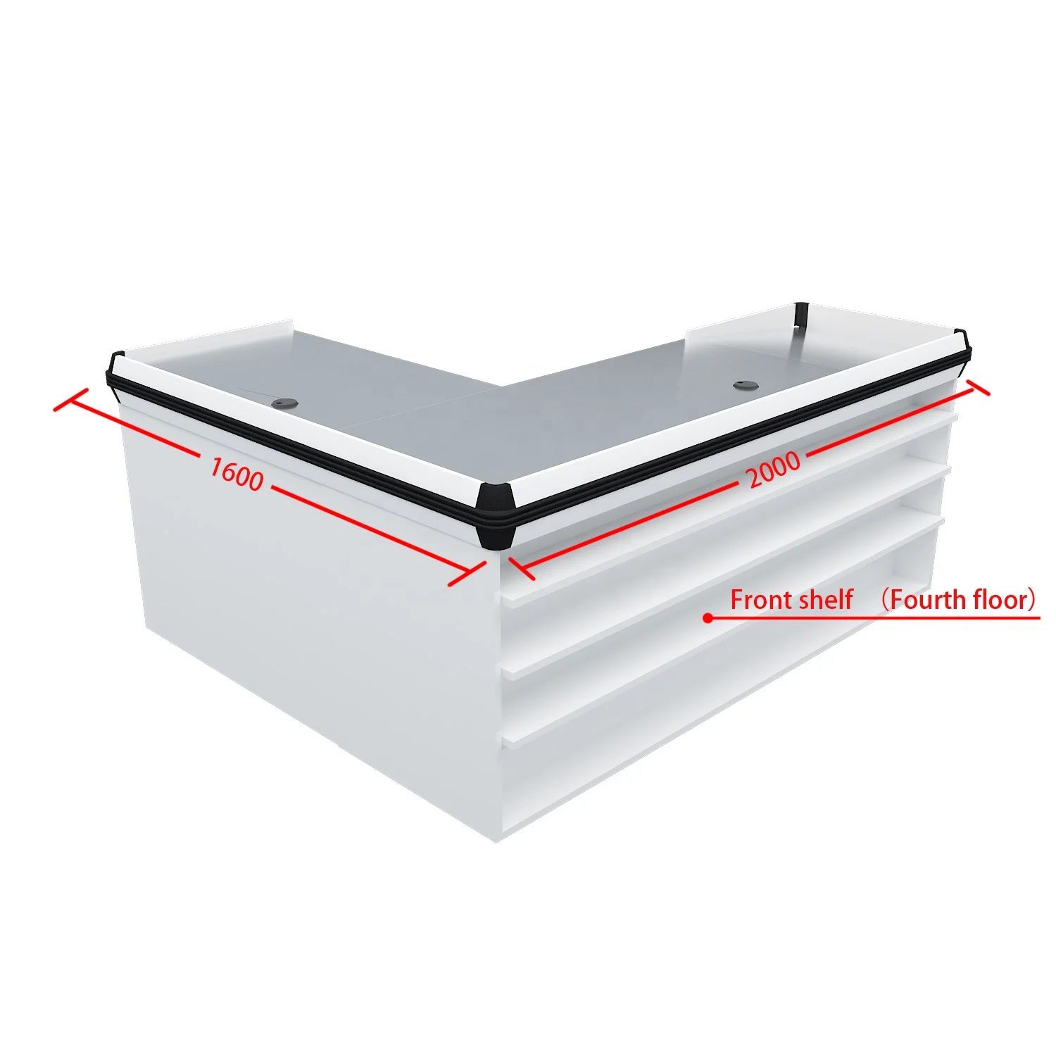 store supermarket counter, convenience cashier desk, spot goods cash counter table/