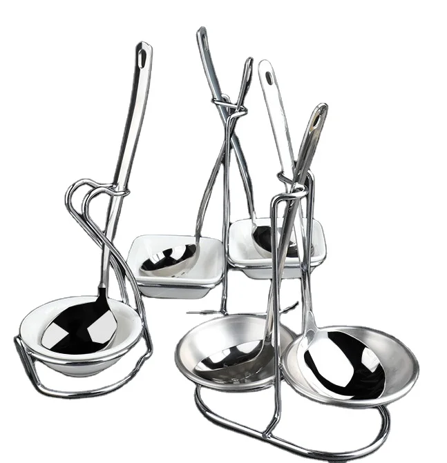 hot selling Spoon Rest Stainless Steel Pot Lid Holder Spoon Holder Lid Rest  Ladle Stand