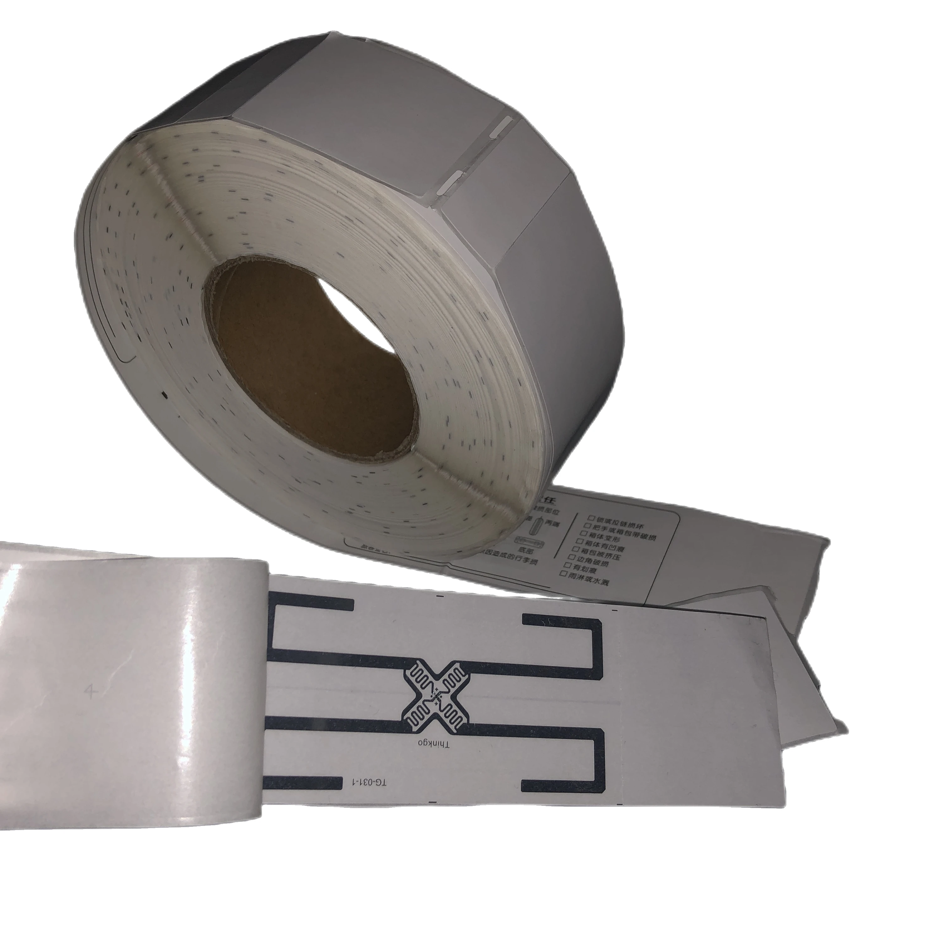 Waterproof UHF Baggage Tag thermal paper Offset Printing 860~960Mhz Passive RFID Luggage Sticker custom