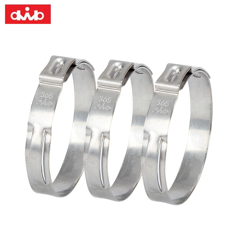 304 Stainless Steel Single Ear Hose Clamp Suitable for Automotive