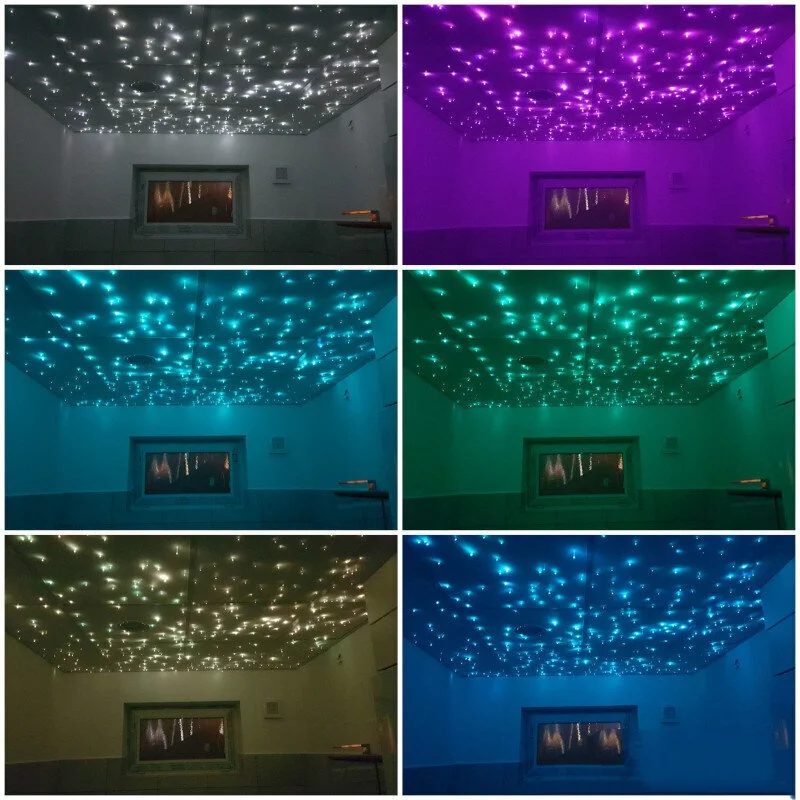 RGB mini size 24W dmx controller fiber optic led light engine