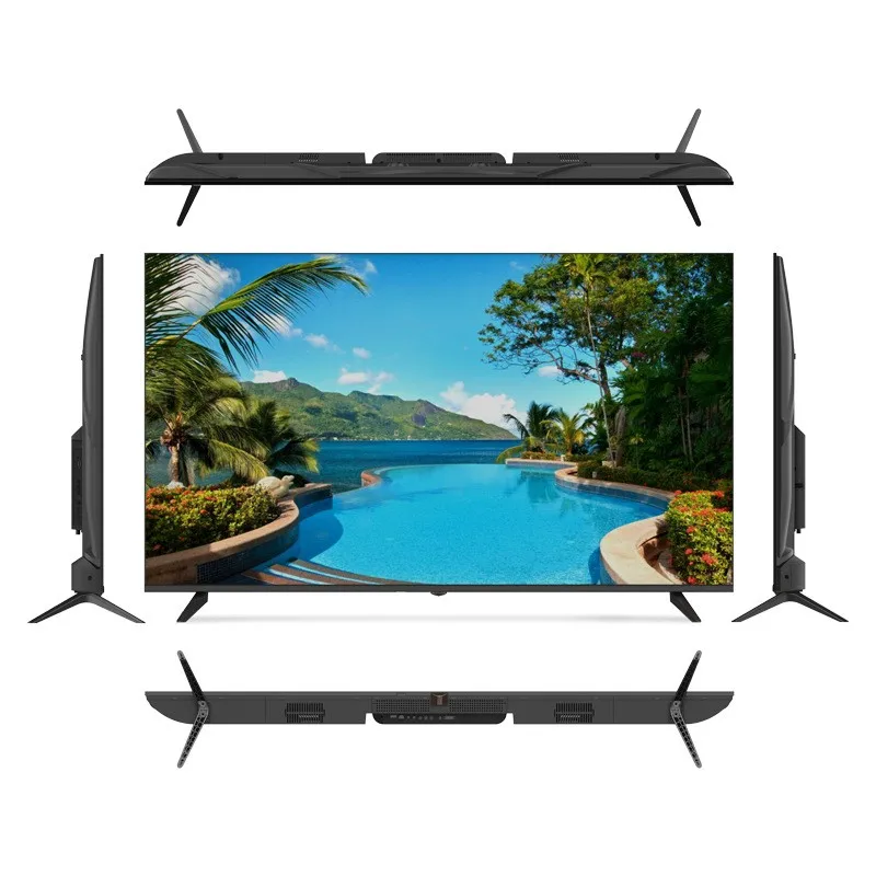 Высокое качество 50 дюймов плоский Бескаркасный экран телевизора Smart HD TV Android System