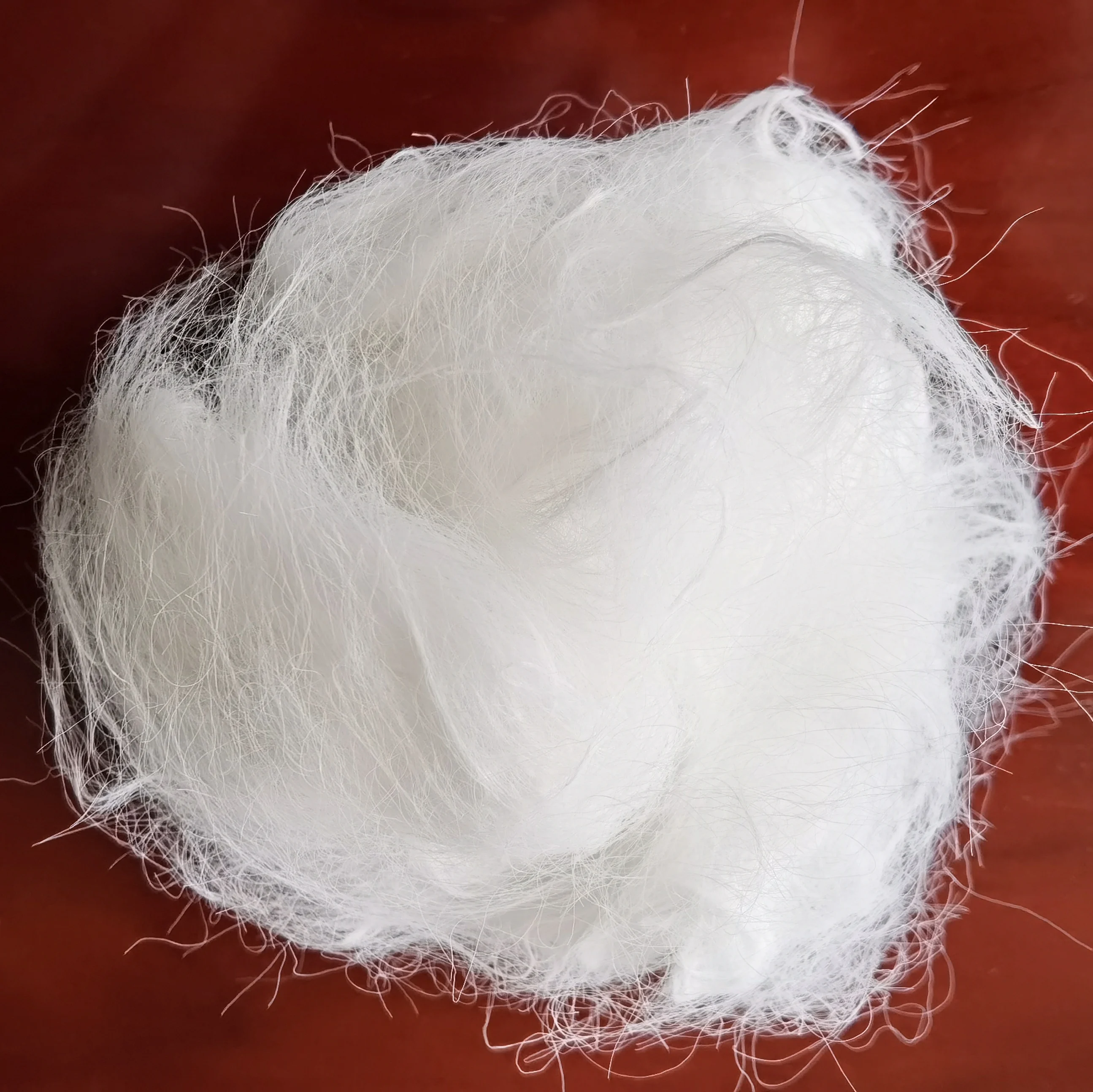 High quality Nylon fiber, angora type nylon  fiber, virgin white nylon fiber/7D*102mm for  Angora wool top