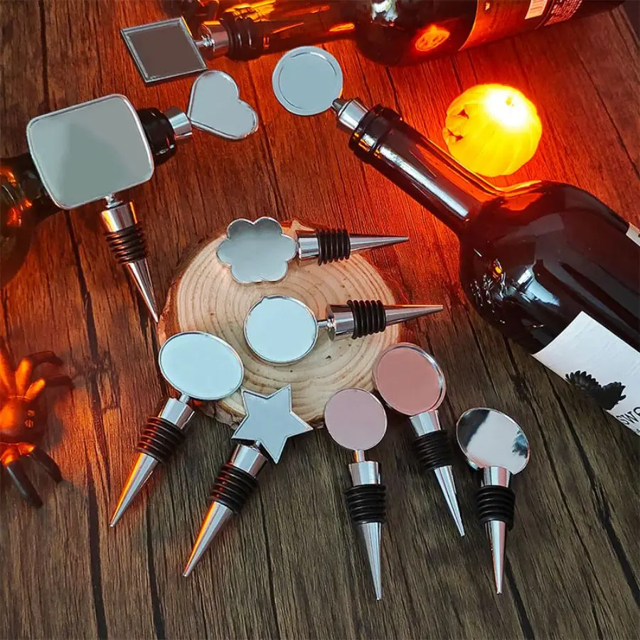 Diy Wine Stopper Collection Five-Pointed Star round Heart Other Favourite Patterns-Paste Frame Generational Collectible Wineware