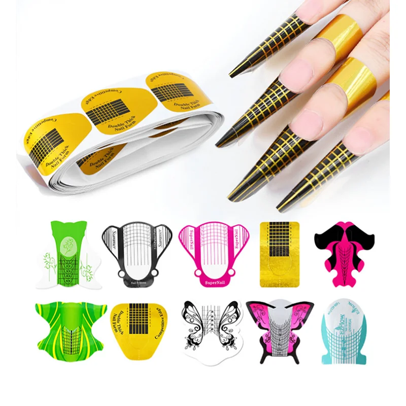 Paper 2020 Extension Color Model  500pcs High Quality Promotion New Product OEM Custom Pink Art Nail Form