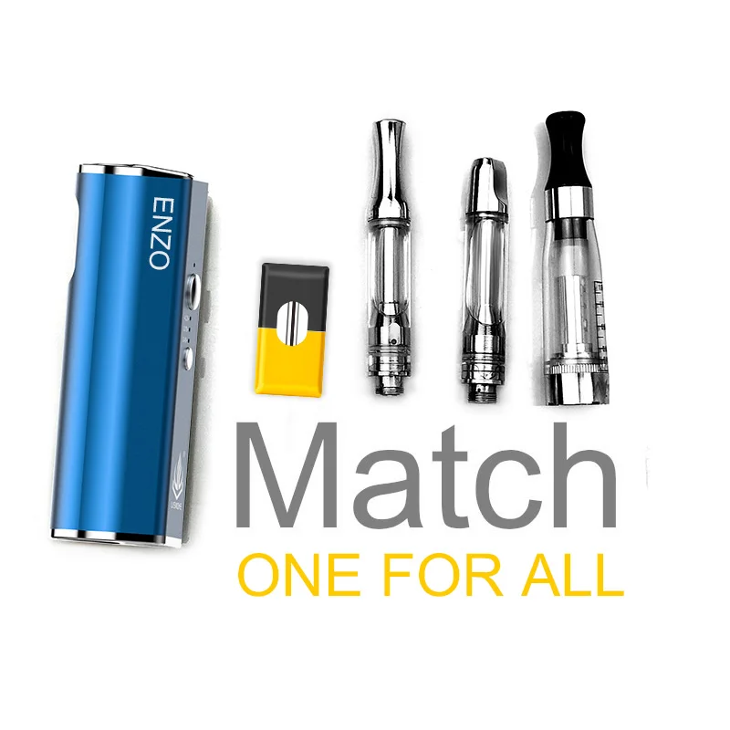 
2019 the newest Enzo vape pen kit Vaporizer 4 in 1 all in one battery work cartridges and pods vitamin vape 