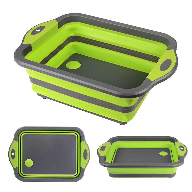 Multi purpose plastic cutting board Portable 2-in-1 foldable plastic cutting board