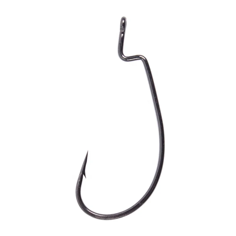 T-Bait Wholesale In Stock 4006 High-Carbon Steel Crank Hook High Quality Fish Hook Raw Lead Soft Bug Hook For Ocean Boat Fishing